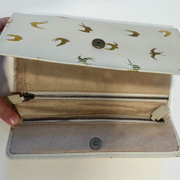 RedEnvelope Jewelry Travel Organizer Wallet Dove Leather Wolf Designs LusterLoc - Picture 5 of 5